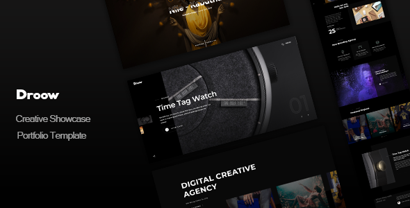 Droow - Creative Showcase Portfolio Template Droow - Creative Showcase Portfolio Template