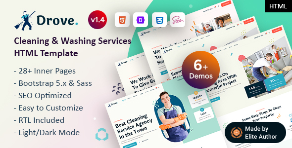 Drove - Cleaning & Washing Services Bootstrap 5 Template Drove - Cleaning & Washing Services Bootstrap 5 Template
