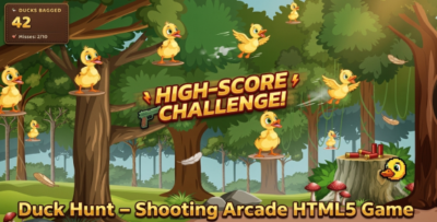 Duck Hunt | Shooting Arcade HTML5 Game