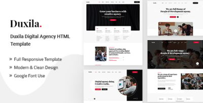 Duxila - Digital Agency HTML Template