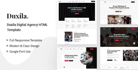 Duxila - Digital Agency HTML Template Duxila - Digital Agency HTML Template