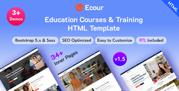 Ecour - Education Courses & Training Bootstrap 5 Template Ecour - Education Courses & Training Bootstrap 5 Template