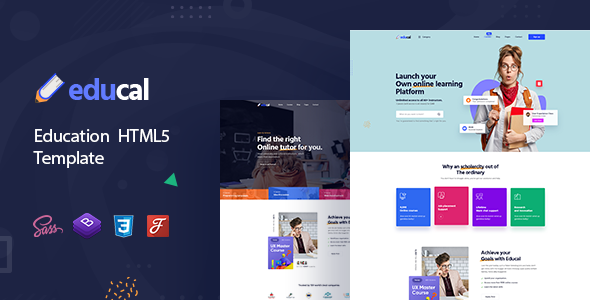 Educal – Online Courses and Education HTML5 Template + RTL Educal – Online Courses and Education HTML5 Template + RTL
