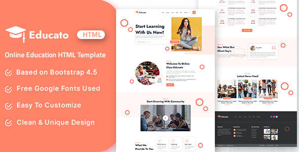 Educato - Online Education HTML Template Educato - Online Education HTML Template