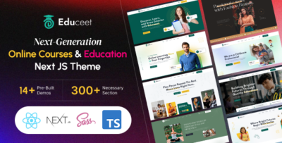 Educeet - University, Online Courses, School & Education Next JS Template