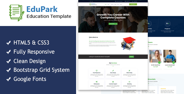 EduPark - Education HTML5 Responsive Template EduPark - Education HTML5 Responsive Template