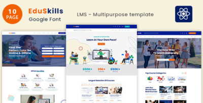 EduSkills - Online Courses & LMS Education ReactJs Template