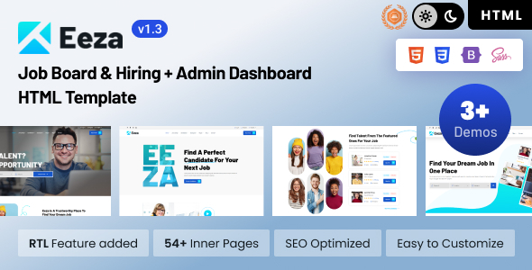 Eeza - Job Board & Hiring + Admin Dashboard Bootstrap 5 Template Eeza - Job Board & Hiring + Admin Dashboard Bootstrap 5 Template