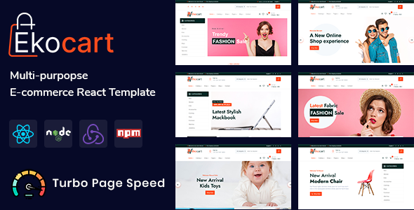 Ekocart - Multipurpose React eCommerce Template Ekocart - Multipurpose React eCommerce Template
