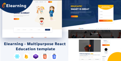 Elearning - Multipurpose React Education Template