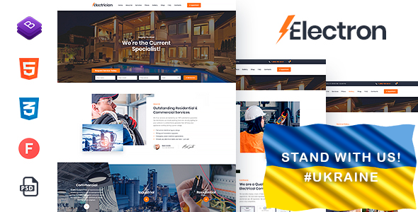 Electron - Electrical Services HTML Template Electron - Electrical Services HTML Template