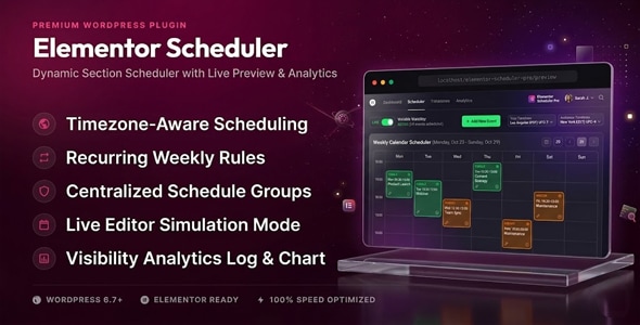 Elementor Schedular Elementor Schedular