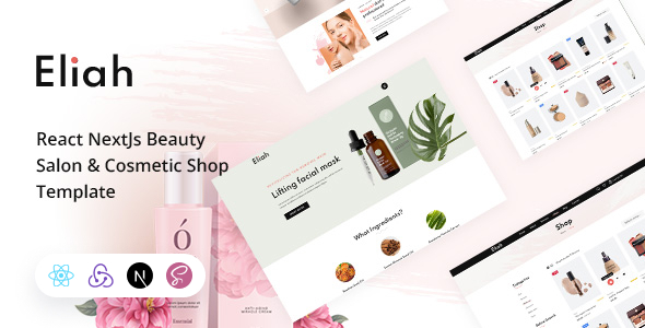 Eliah - React NextJs Beauty Salon & Cosmetic eCommerce Template Eliah - React NextJs Beauty Salon & Cosmetic eCommerce Template