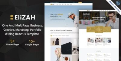 Elizah - Business And Corporate  React JS Responsive Website
