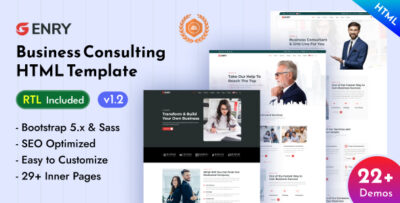 Enry - Business Consulting Bootstrap 5 Template