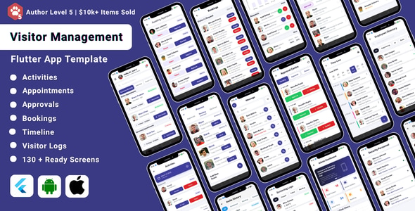 Entrix | Visitor Management Flutter App UI Kit Entrix | Visitor Management Flutter App UI Kit
