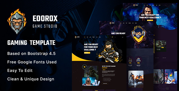 Eoorox - Gaming and eSports HTML5 Template Eoorox - Gaming and eSports HTML5 Template