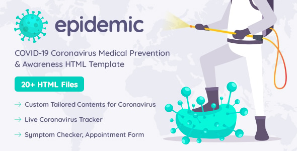 Epicmed - Coronavirus Medical Prevention & Awareness HTML Template Epicmed - Coronavirus Medical Prevention & Awareness HTML Template