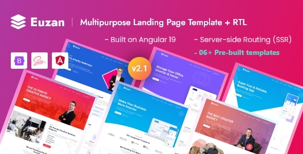 Euzan - Angular 19+ Multipurpose Landing Page Template with SSR Euzan - Angular 19+ Multipurpose Landing Page Template with SSR