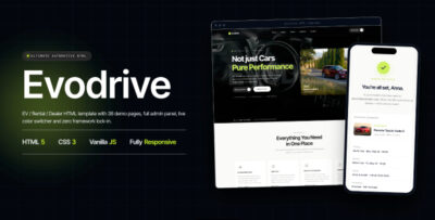 Evodrive - Electric Car Rental & EV Dealer HTML Template