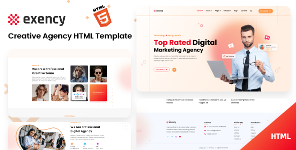 Exency - Marketing Agency Html5 Template Exency - Marketing Agency Html5 Template