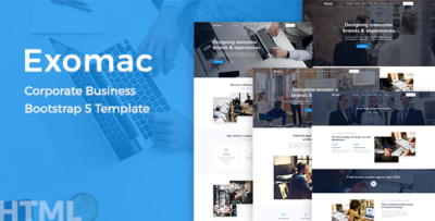 Exomac - Corporate Business Bootstrap 5 Template