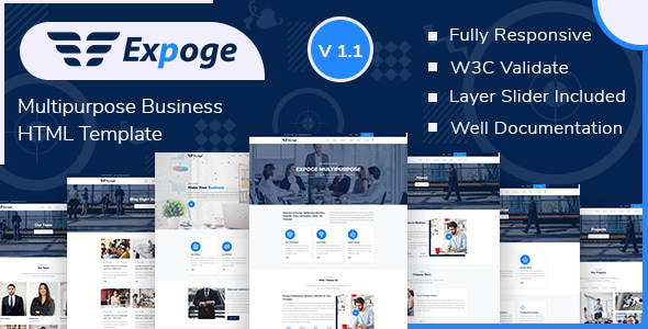 Expoge - Multipurpose Business HTML Template Expoge - Multipurpose Business HTML Template