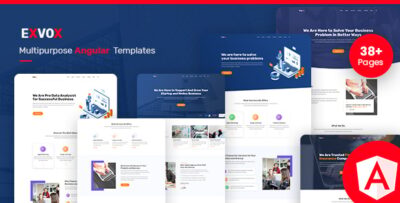 Exvox - Bootstrap Angular Template