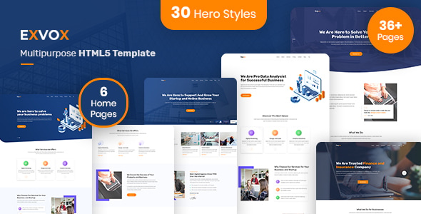Exvox - Multipurpose HTML5 Template Exvox - Multipurpose HTML5 Template