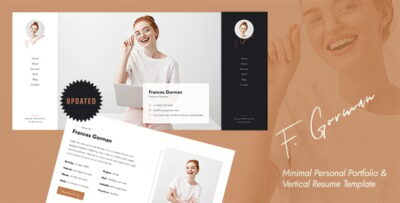 F. Gorman - Minimal Personal Portfolio & Vertical Resume Template