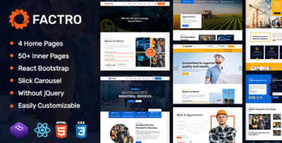 Factro : Industrial Multipurpose React Template