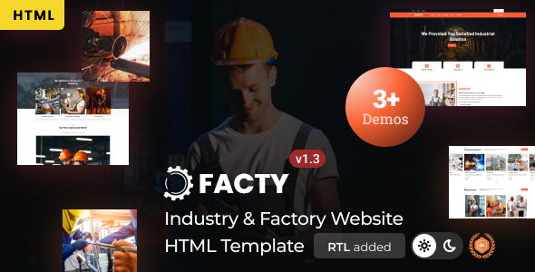 Facty - Industry & Factory Business Bootstrap 5 Template Facty - Industry & Factory Business Bootstrap 5 Template