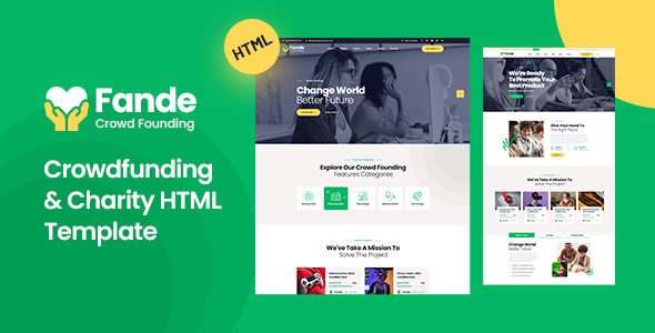 Fande - Crowdfunding & Charity HTML5 Template Fande - Crowdfunding & Charity HTML5 Template