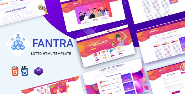 Fantra - Online Lotto & Lottery HTML Template Fantra - Online Lotto & Lottery HTML Template