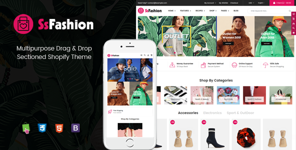 Fashion - Multipurpose Drag & Drop Shopify Theme Fashion - Multipurpose Drag & Drop Shopify Theme