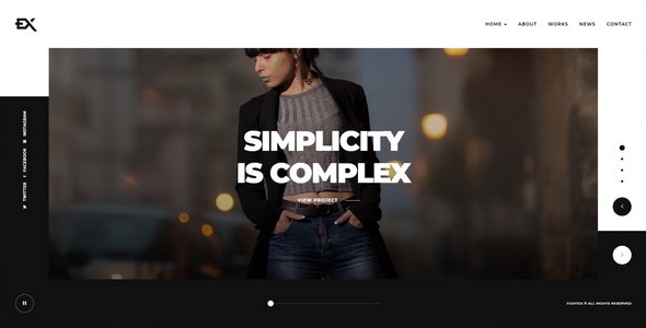 Fightex - Showcase Portfolio Template Fightex - Showcase Portfolio Template