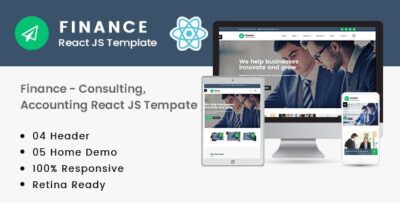 Finance - Consulting, Accounting React JS Template