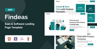 Findeas - Saas & Software Landing Page Template