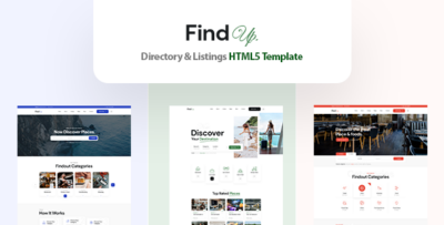 Findup - Directory & Listing HTML5 Template