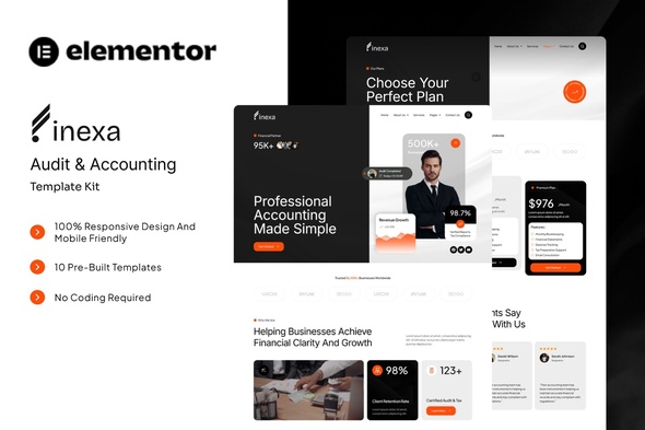Finexa - Audit & Accounting Elementor Template Kit Finexa - Audit & Accounting Elementor Template Kit