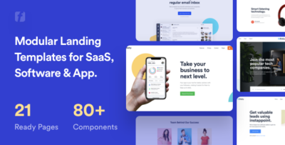 Finity - Landing Page Template for SaaS, Startup & Agency