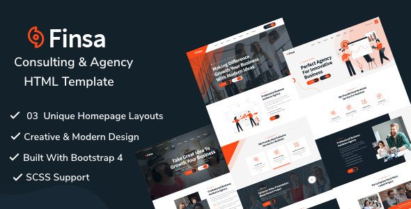 Finsa - Consulting & Agency HTML Template Finsa - Consulting & Agency HTML Template