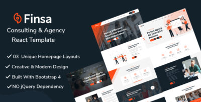 Finsa - React Consultancy & Business Template