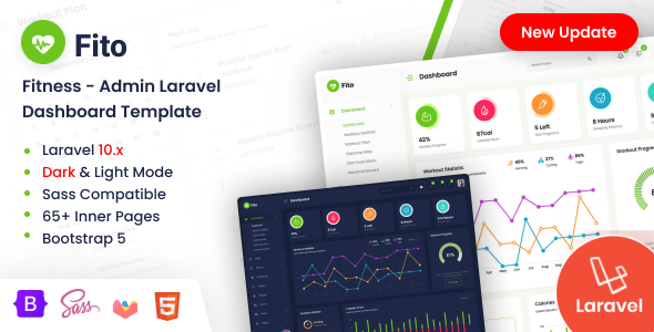 Fito - Fitness Laravel Admin Dashboard Fito - Fitness Laravel Admin Dashboard
