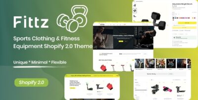 Fittz - Sports Clothing & Fitness Equipment Shopify 2.0 Theme