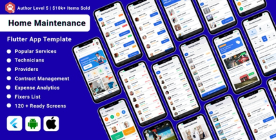 FixEase | Home Maintenance Flutter App UI Kit