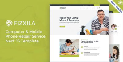 Fizxila - Electronics Repair Service React Next JS Template
