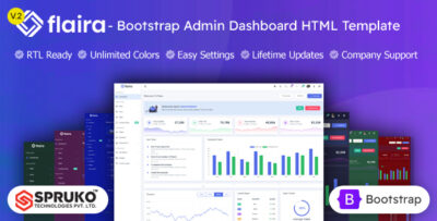 Flaira -  Bootstrap Admin Dashboard HTML Template