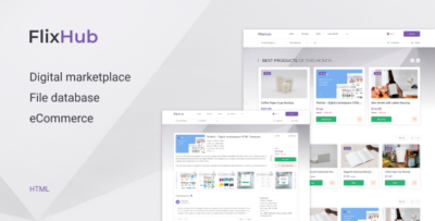FlixHub - Digital Marketplace HTML Template