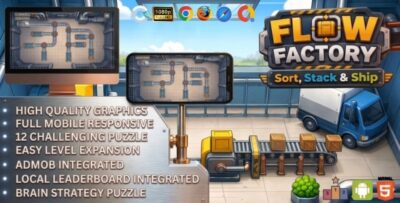 Flow Factory - Puzzle Brain Game | AdMob | Construct 3